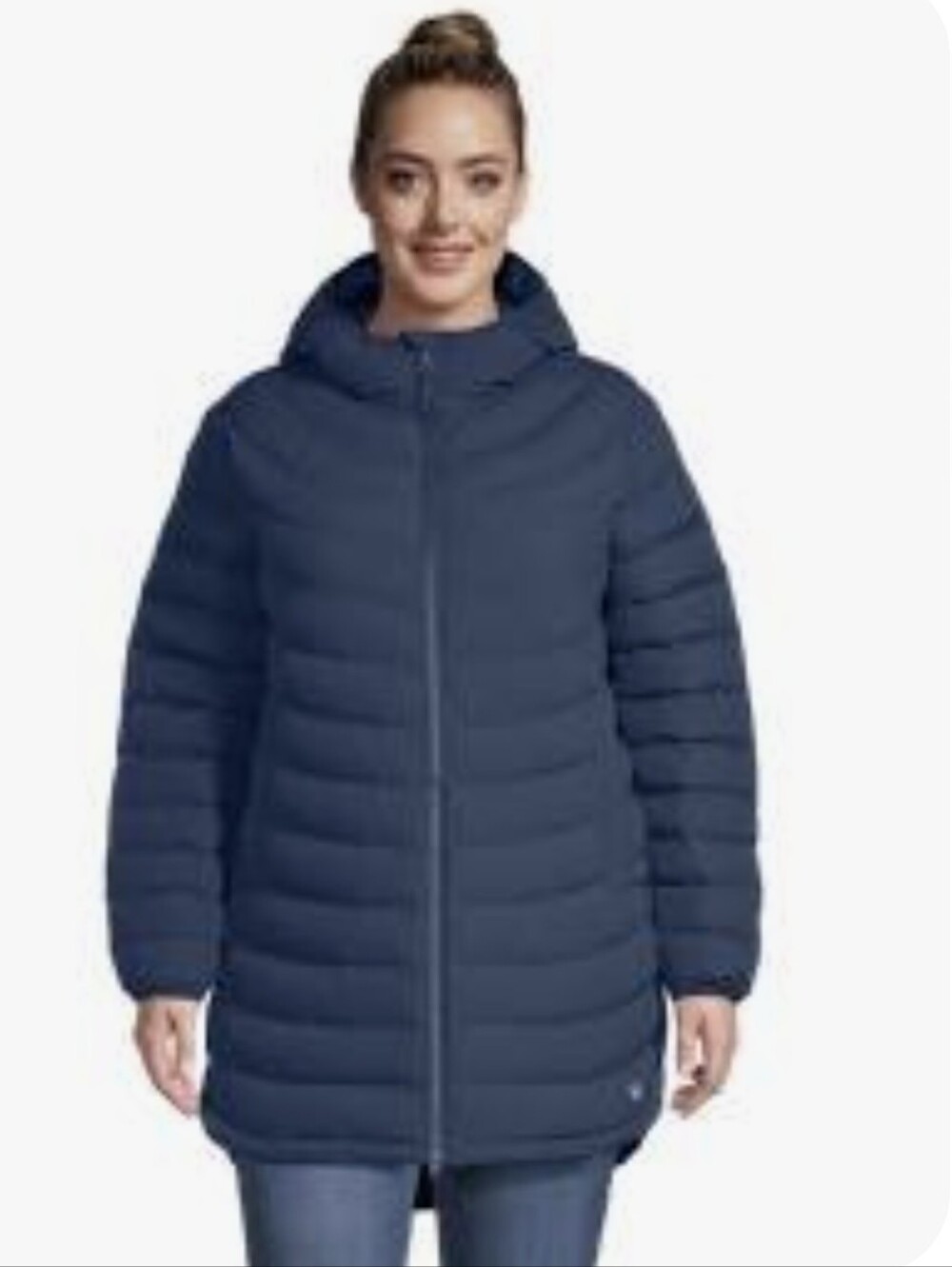 Wind River -40 Women's Navy Hooded Puffer Coat Sz L